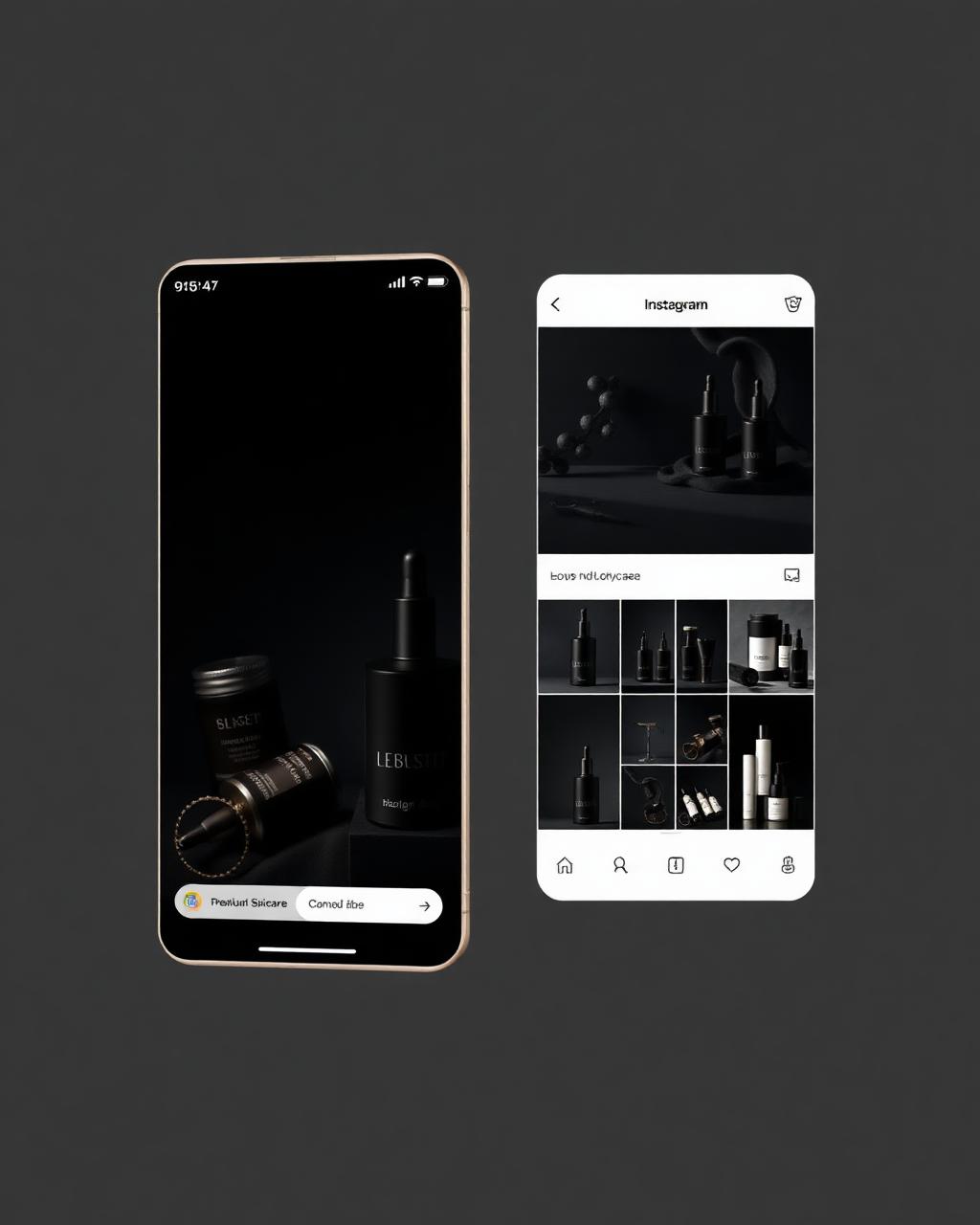 Projeto Lebset Skincare — Instagram pela Studio Mantto